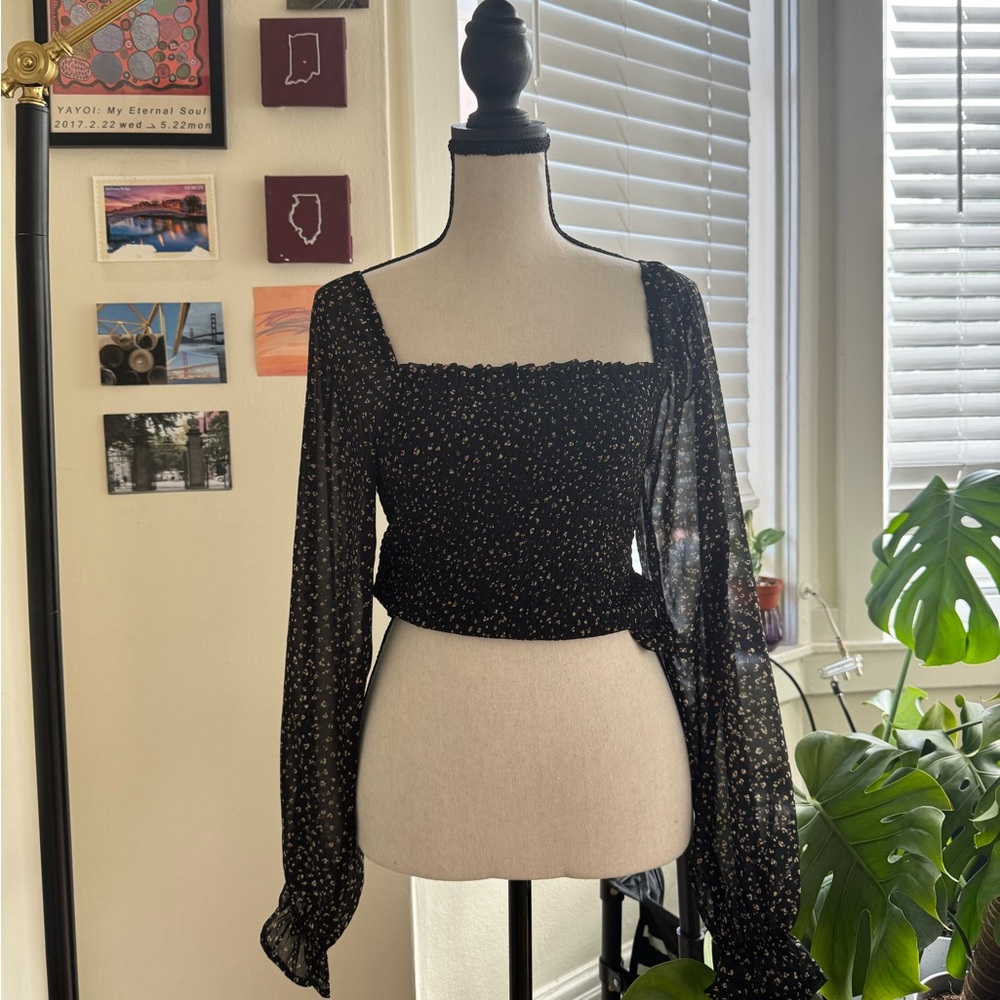 Crop Long Sleeve Top